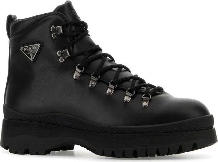 Black Leather Ankle Boots - Image 2