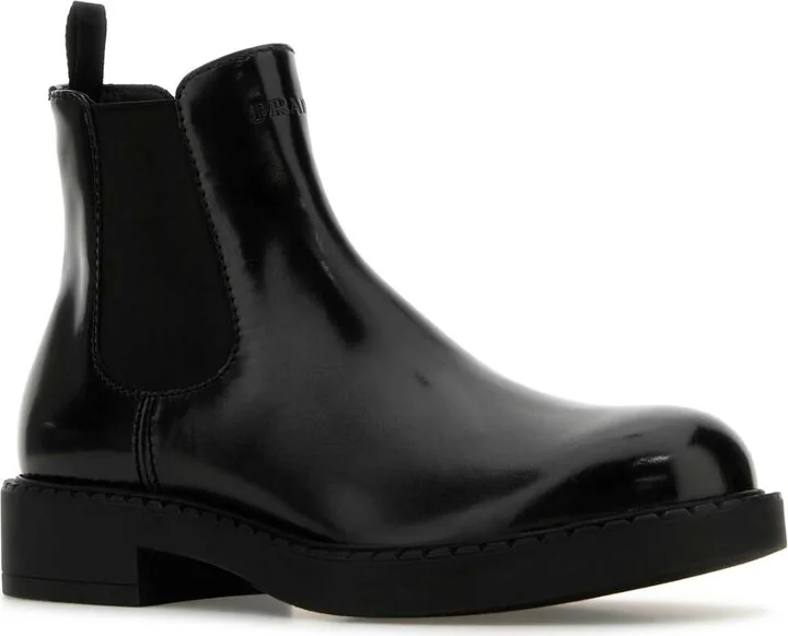 Black Leather Ankle Boots - Image 2