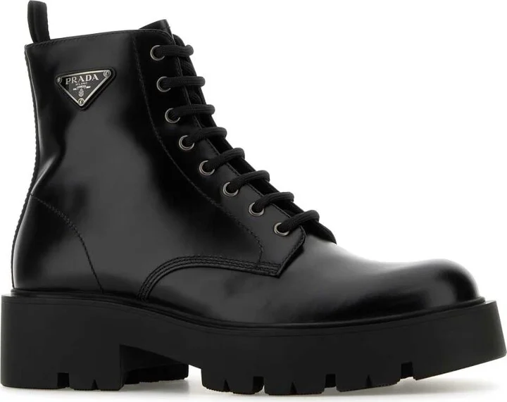 Black Leather Ankle Boots - Image 2