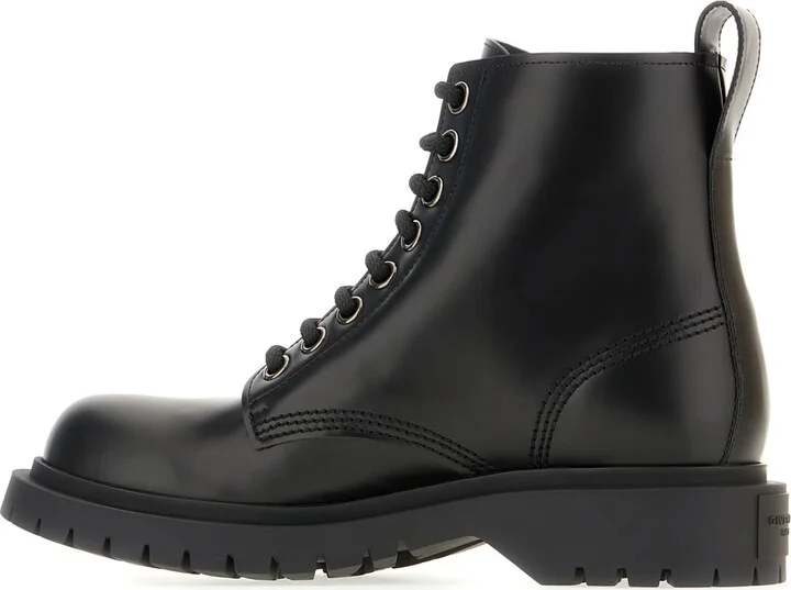 Black Leather Ankle Boots - Image 3