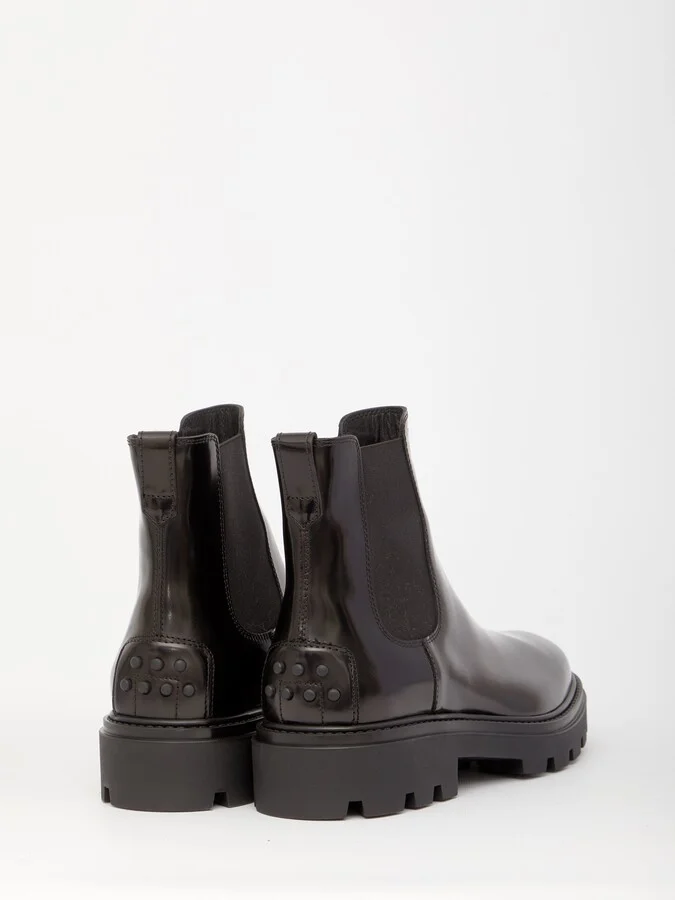 Black Leather Ankle Boots - Image 3