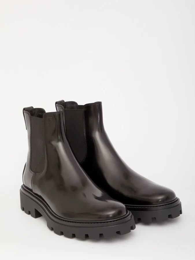 Black Leather Ankle Boots - Image 5
