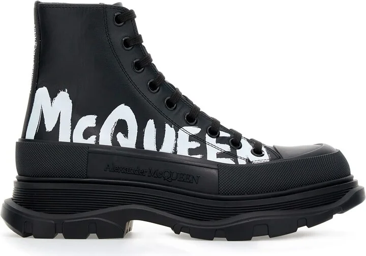 Black Leather Ankle Boots