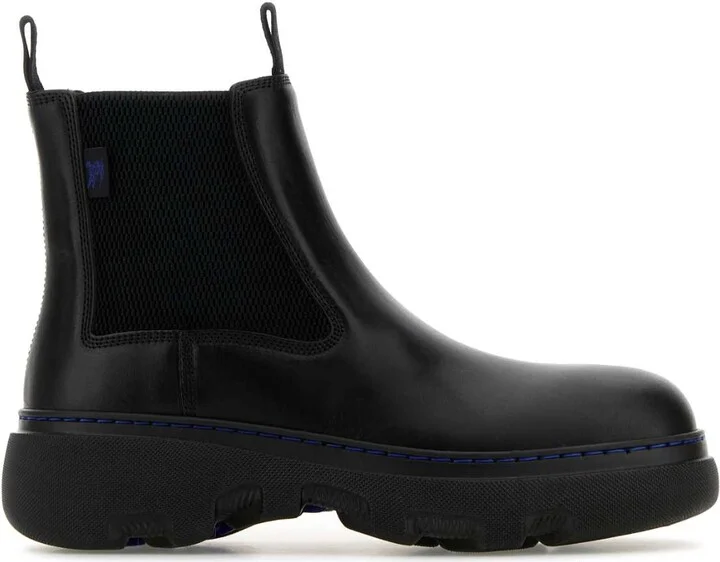 Black Leather Ankle Boots
