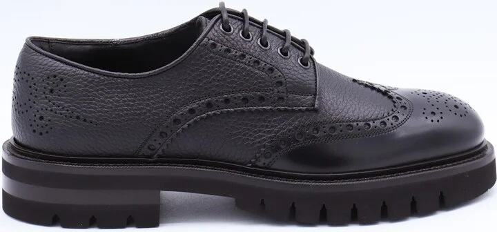 Black Leather Aspen Lace Up Shoes