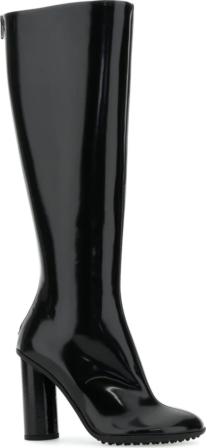 Black Leather Atomic Boots - Image 2