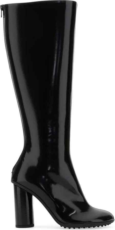 Black Leather Atomic Boots