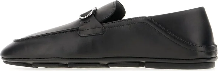 Black Leather Bahrein Loafers - Image 2