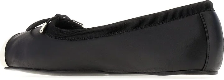 Black Leather Ballerinas - Image 3