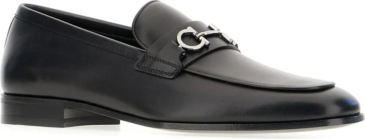 Black Leather Balty Loafers - Image 2