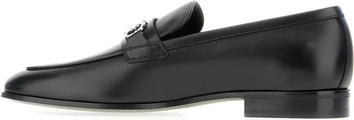 Black Leather Balty Loafers - Image 3