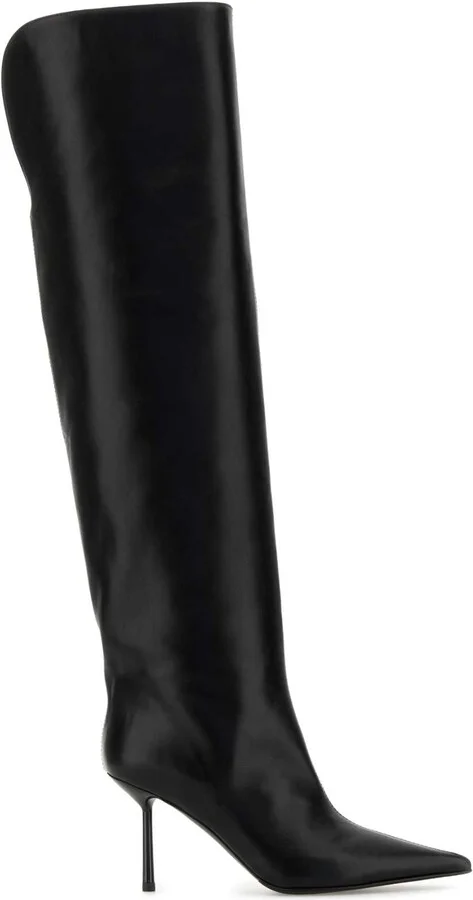 Black Leather Bella Boots