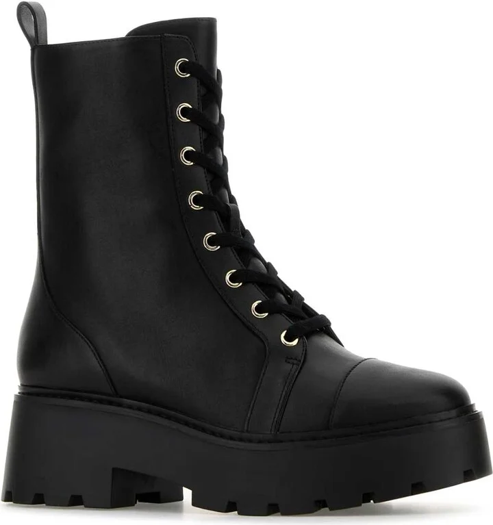 Black Leather Blake Ankle Boots - Image 2