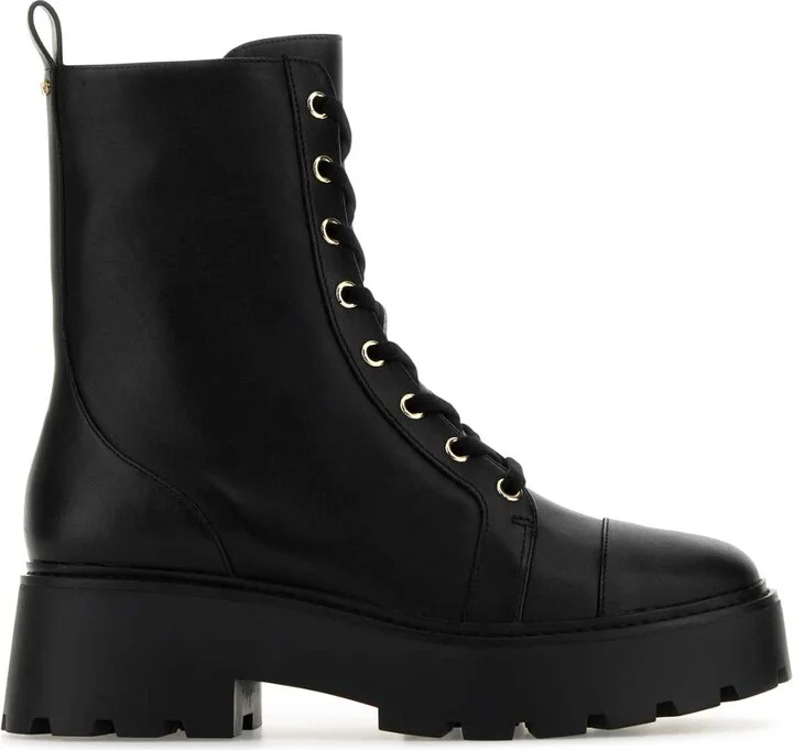 Black Leather Blake Ankle Boots