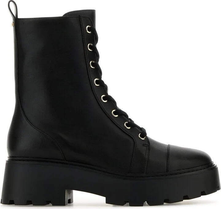 Black leather Blake ankle boots