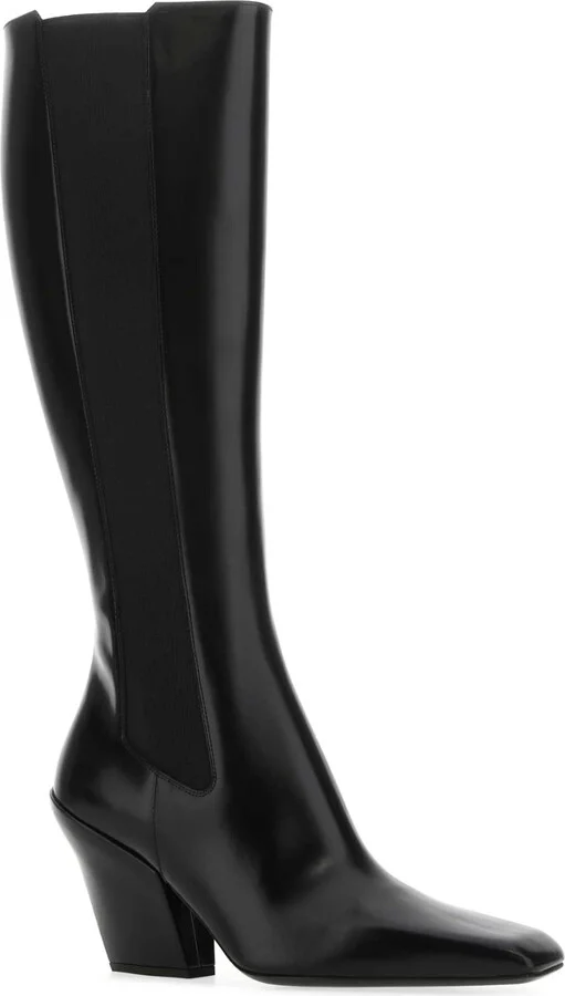 Black Leather Boots - Image 2