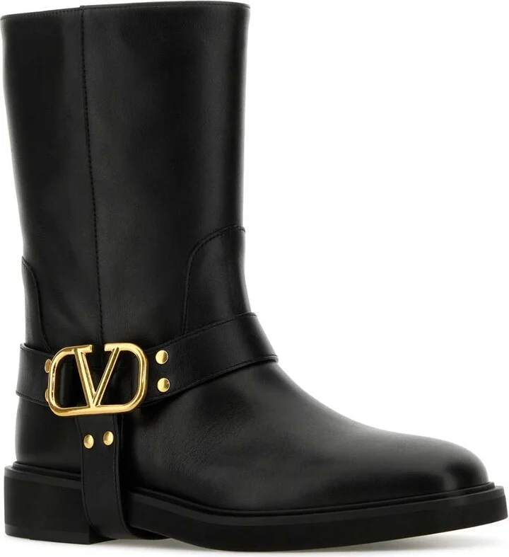 Black Leather Boots - Image 2