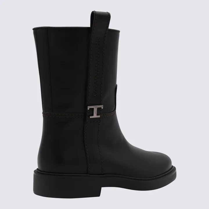 Black Leather Boots - Image 2