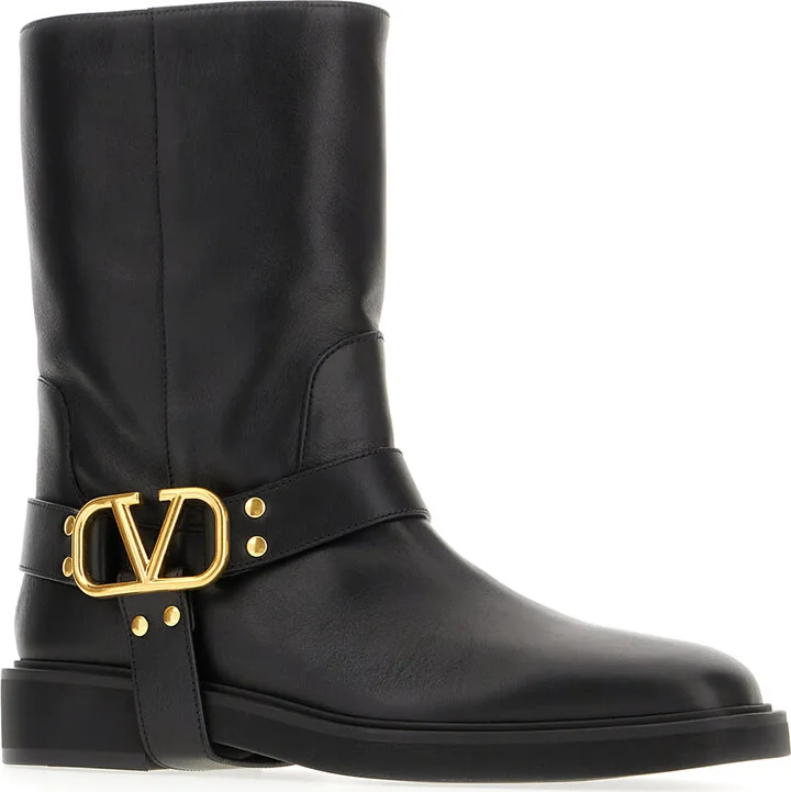 Black Leather Boots - Image 2