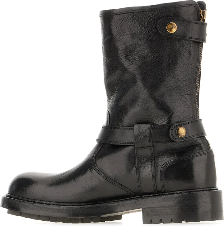 Black Leather Boots - Image 3