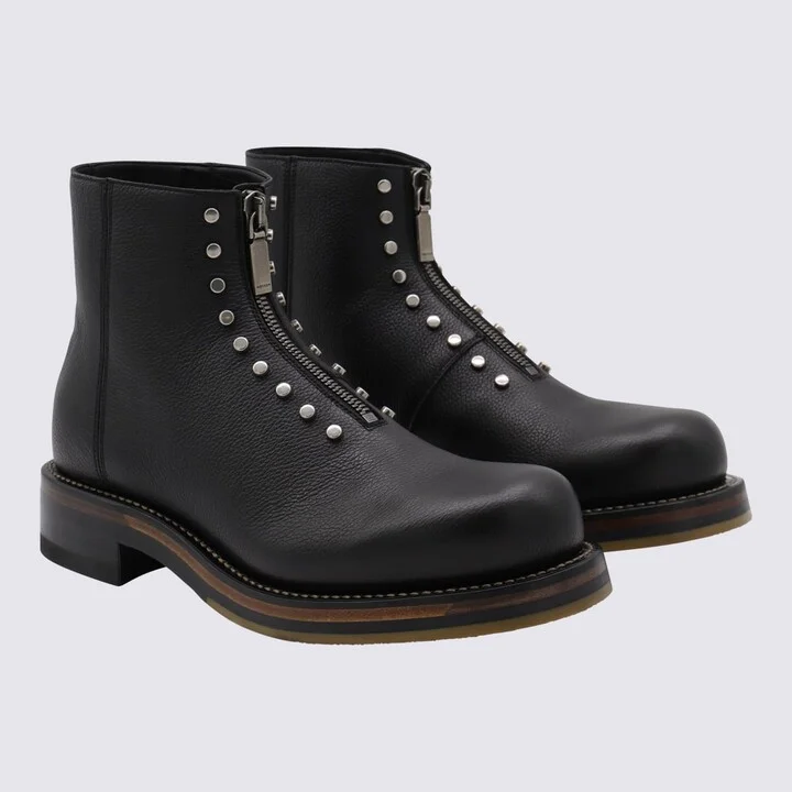 Black Leather Boots - Image 2