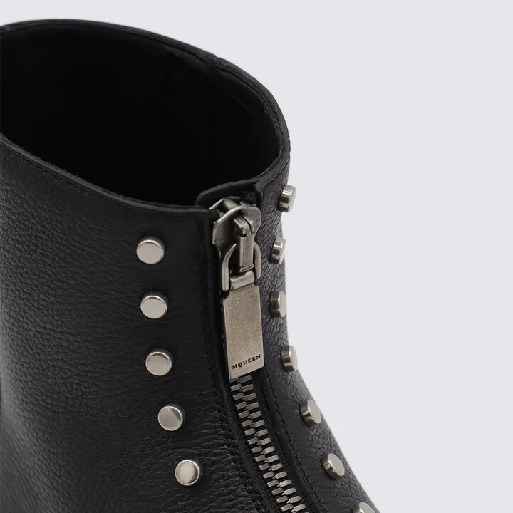 Black Leather Boots - Image 4