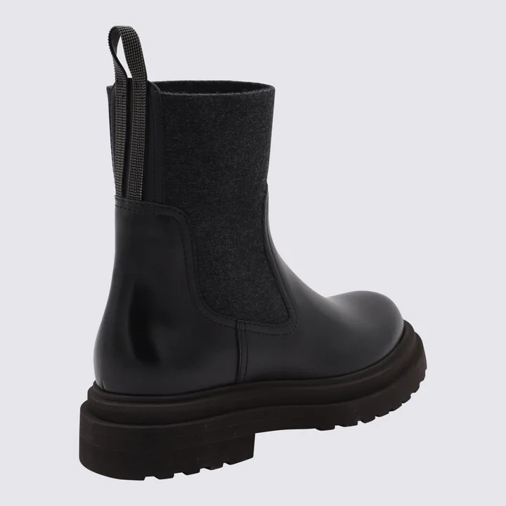 Black Leather Boots - Image 3