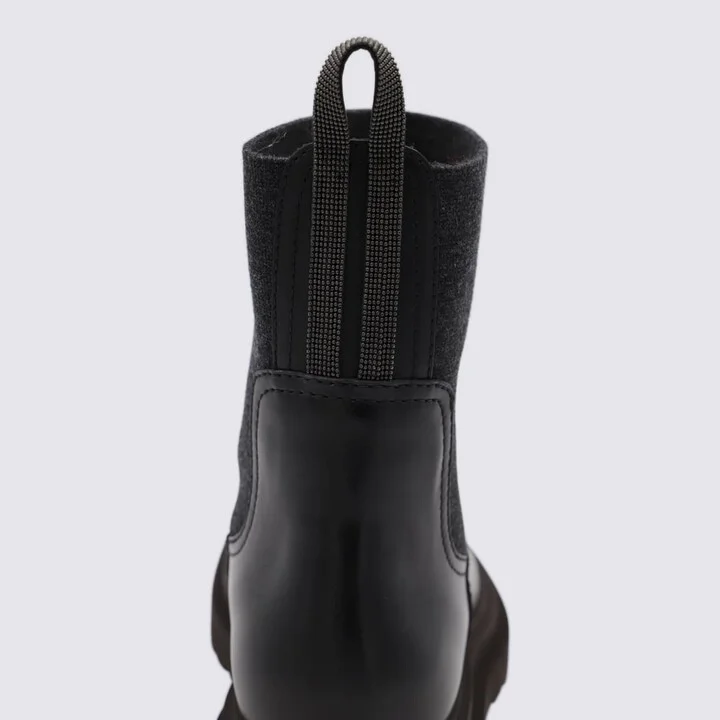 Black Leather Boots - Image 4