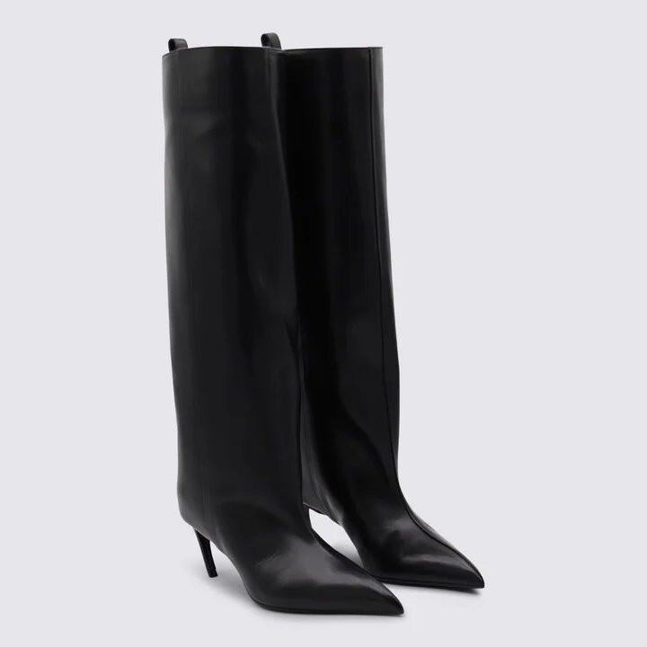 Black Leather Boots - Image 2