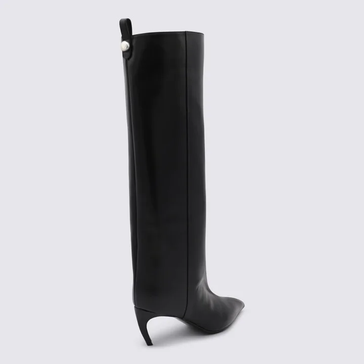 Black Leather Boots - Image 3