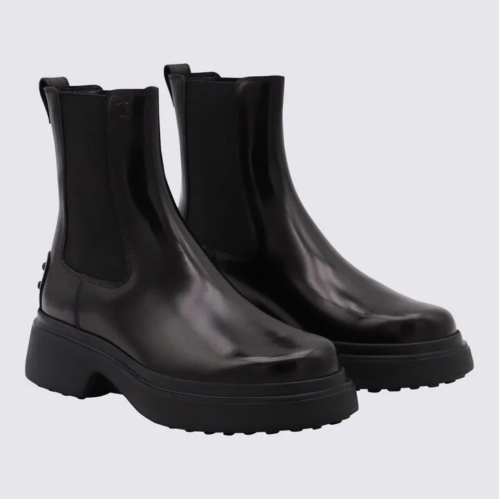 Black Leather Boots - Image 2