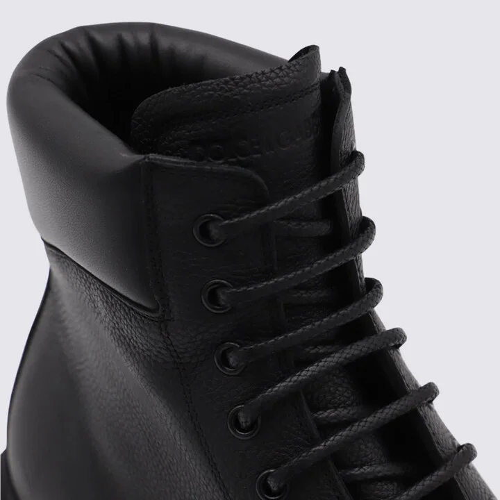 Black Leather Boots - Image 4