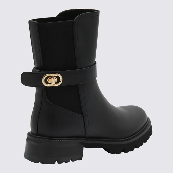 Black Leather Boots - Image 3
