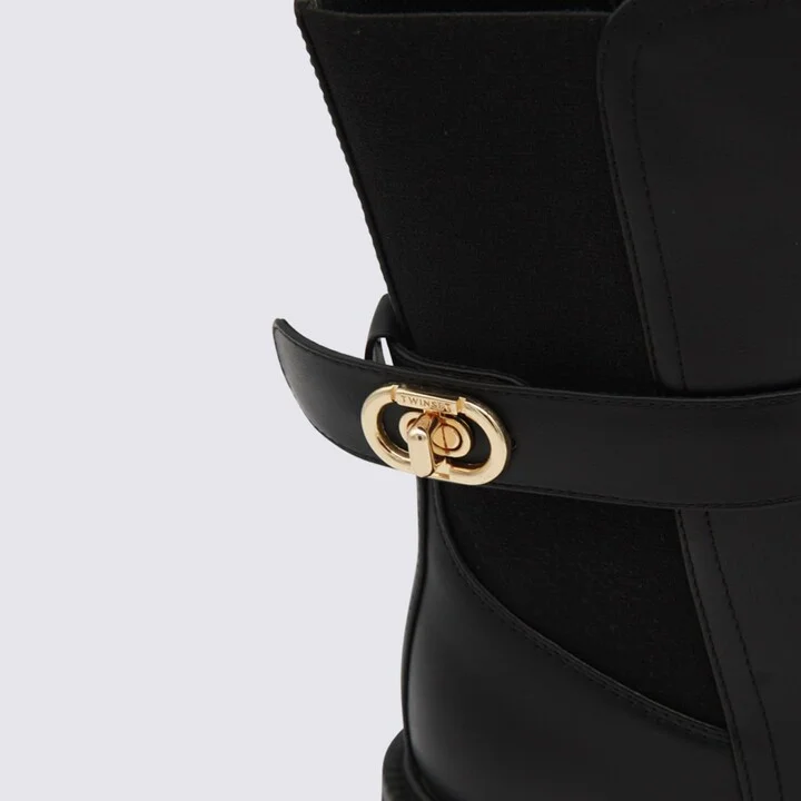 Black Leather Boots - Image 4