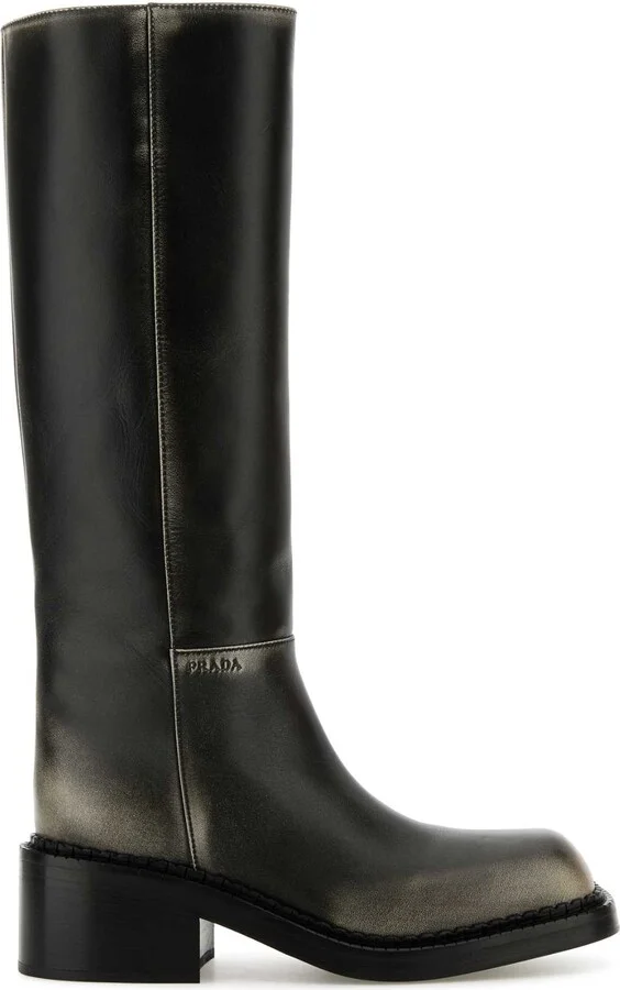 Black Leather Boots