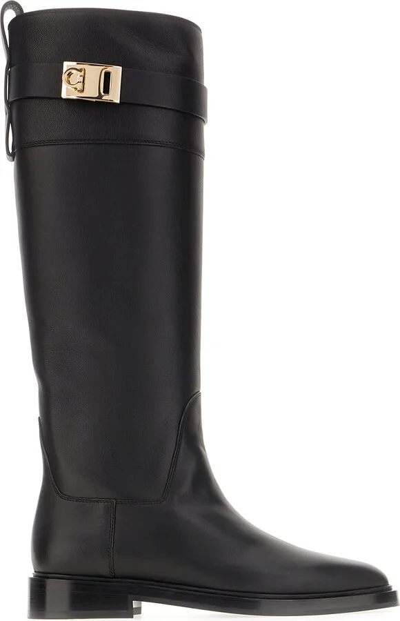 Black Leather Boots