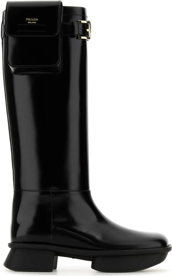 Black Leather Boots