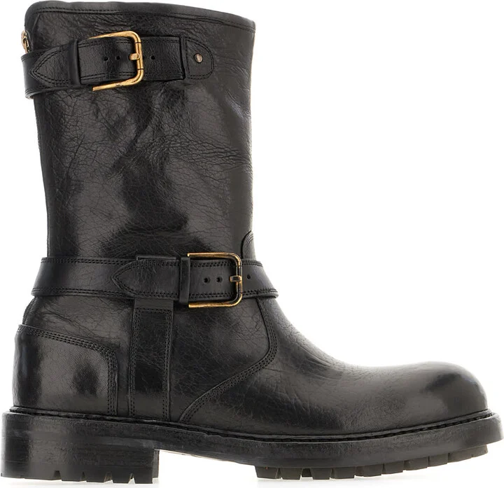 Black Leather Boots