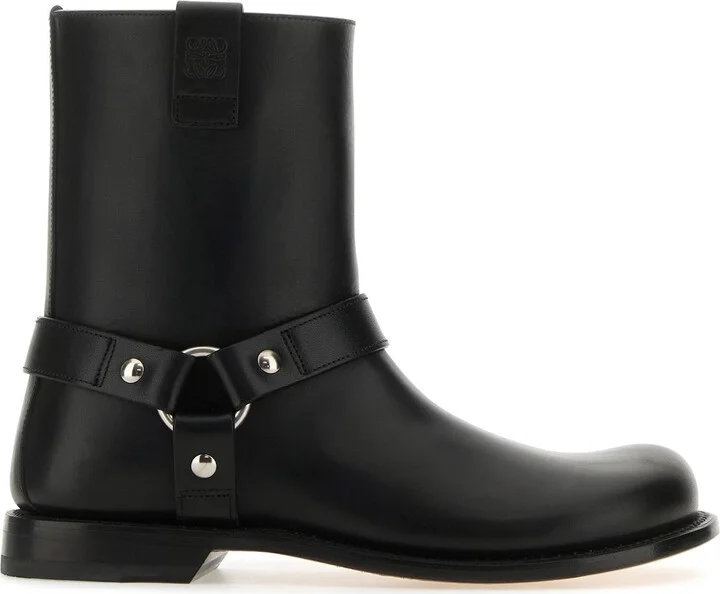 Black leather Campo Biker boots
