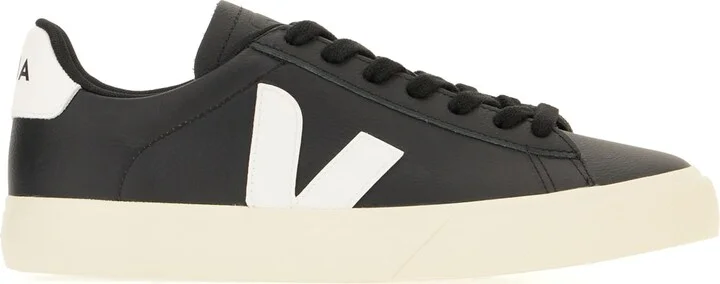 Black Leather Campo Sneakers