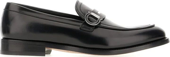 Black Leather Canada Loafers