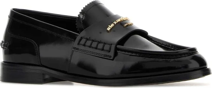 Black Leather Carter Loafers - Image 2