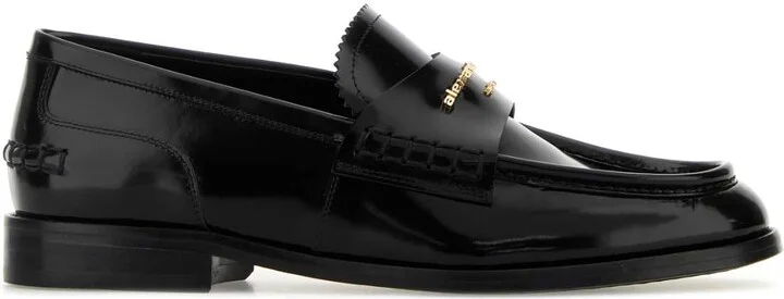 Black Leather Carter Loafers