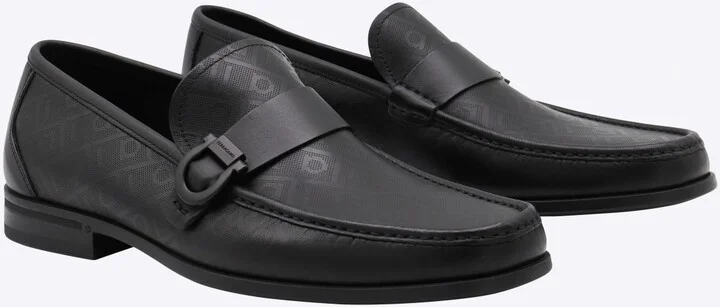 Black Leather Caspian Loafers - Image 2