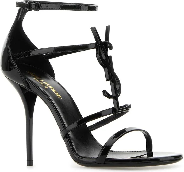 Black Leather Cassandra Sandals - Image 2