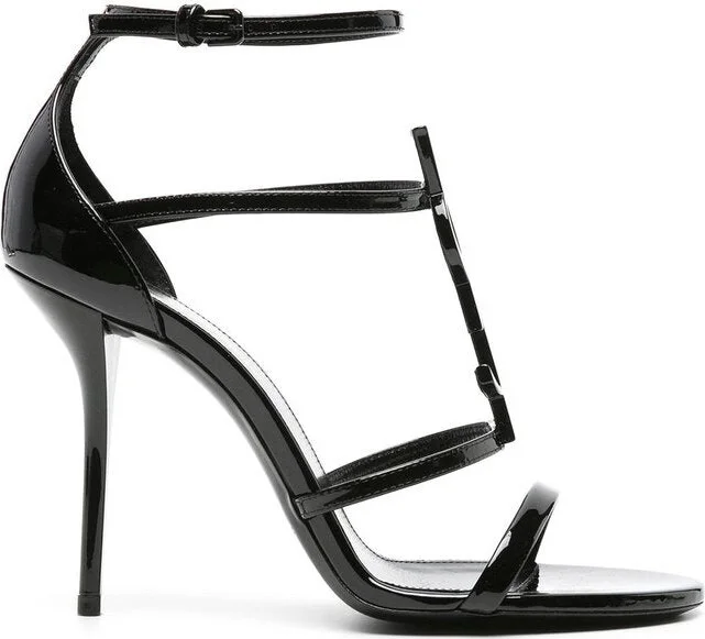 Black leather Cassandra sandals
