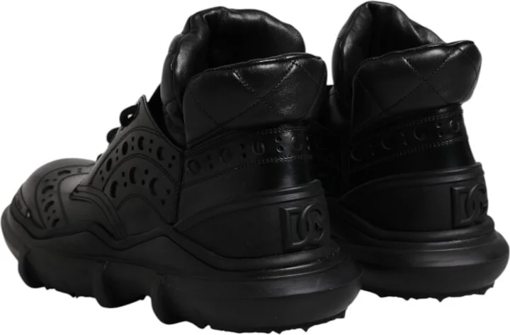 Black Leather Casual Mens Ankle Boots Men's Shoes - Image 5
