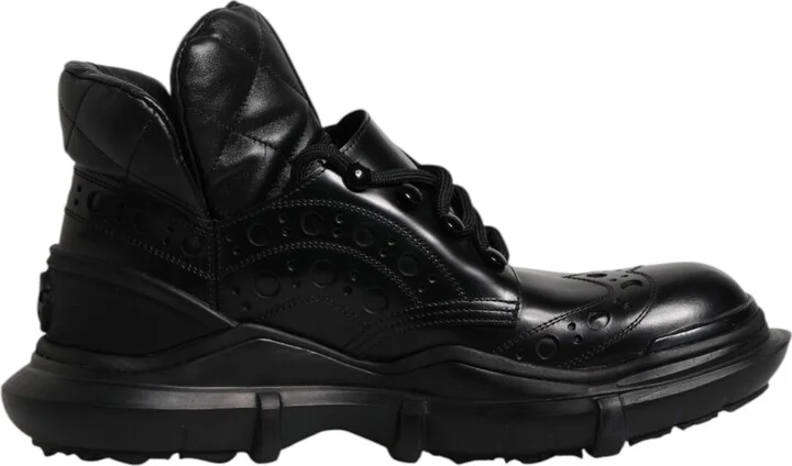 Black Leather Casual Mens Ankle Boots Men's Shoes