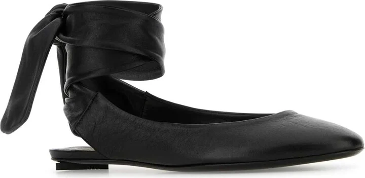 Black Leather Cloã¨ Slippers - Image 2