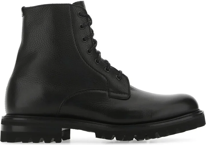 Black leather Coalport 2 ankle boots